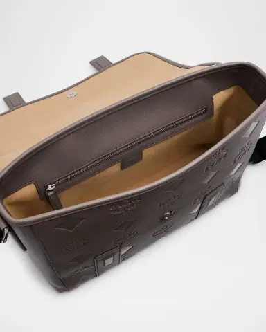 MCM Men's Aren Monogram Leather Crossbody Bag | Thumbnail 3 MCM Men's Aren Monogram Leather Crossbody Bag | Thumbnail 3