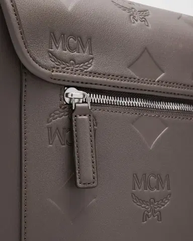 MCM Men's Aren Monogram Leather Crossbody Bag | Thumbnail 4 MCM Men's Aren Monogram Leather Crossbody Bag | Thumbnail 4