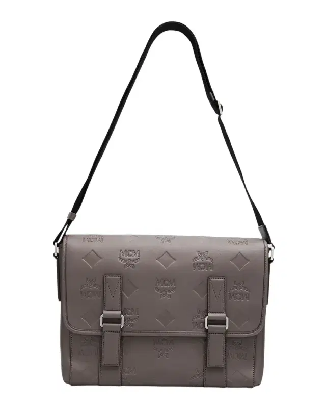 Men 's Aren Monogram Leather Crossbody Bag
