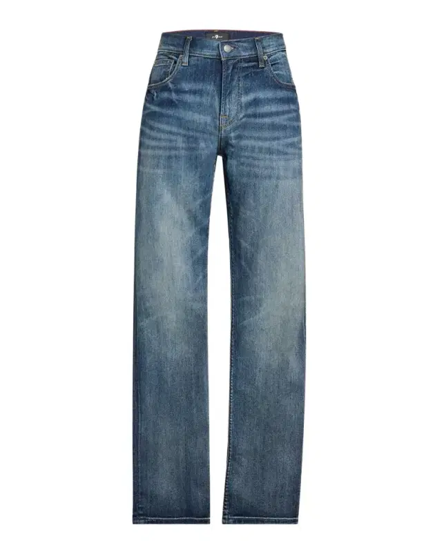 Men 's Faded Straight-Leg Jeans