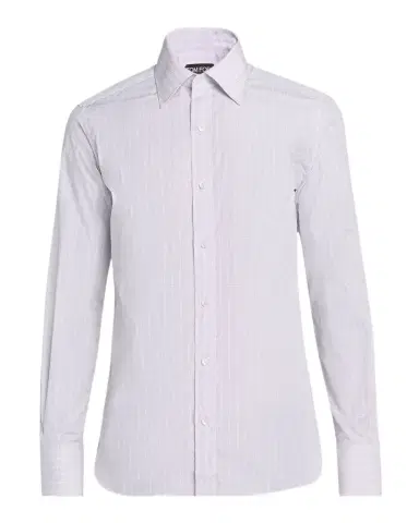 Tom Ford Men's Cotton Poplin Check Slim Fit Dress Shirt | Thumbnail 1 Tom Ford Men's Cotton Poplin Check Slim Fit Dress Shirt | Thumbnail 1
