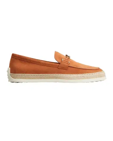 Tod's Suede and Raffia Slipper Loafers | Thumbnail 1