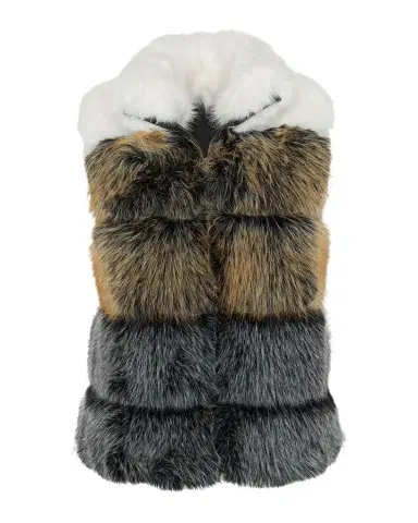 THEIA Fox-Like Faux Fur Vest | Thumbnail 1