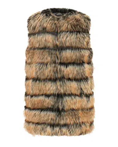 THEIA Fox-Like Faux Fur Vest | Thumbnail 1