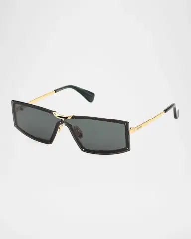Max Mara Metal Rectangle Sunglasses | Thumbnail 3 Max Mara Metal Rectangle Sunglasses | Thumbnail 3