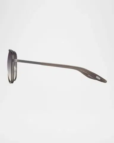 BARTON PERREIRA Men's Cani Acetate and Titanium Aviator Sunglasses | Thumbnail 2 BARTON PERREIRA Men's Cani Acetate and Titanium Aviator Sunglasses | Thumbnail 2