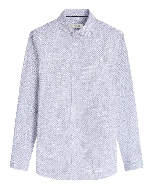 Bugatchi Men 's OoohCotton James Geometric Sport Shirt