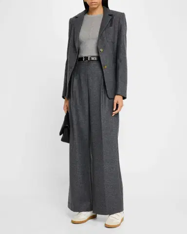 ARGENT Single-Breasted Textured Wool Weekend Blazer | Thumbnail 2