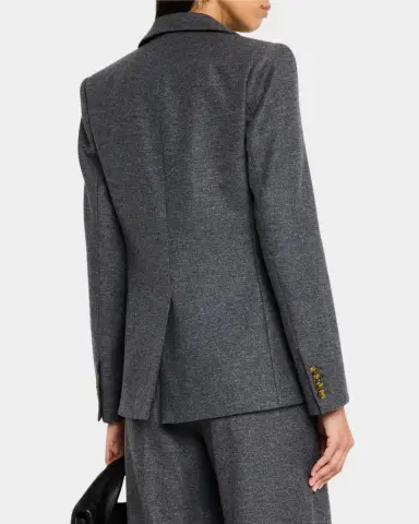 ARGENT Single-Breasted Textured Wool Weekend Blazer | Thumbnail 3