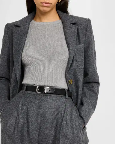 ARGENT Single-Breasted Textured Wool Weekend Blazer | Thumbnail 5