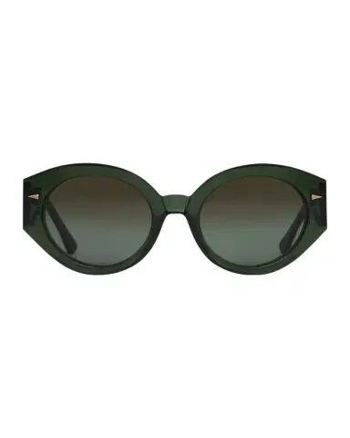 AHLEM Art Deco Acetate & Nylon Round Sunglasses | Thumbnail 1