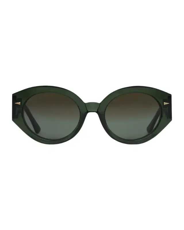 Art Deco Acetate & Nylon Round Sunglasses