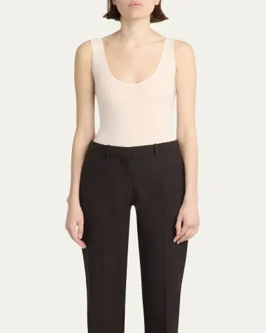 The Row Mandie Scoop-Neck Sleeveless Bodysuit | Thumbnail 6 The Row Mandie Scoop-Neck Sleeveless Bodysuit | Thumbnail 6