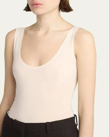 The Row Mandie Scoop-Neck Sleeveless Bodysuit | Thumbnail 8 The Row Mandie Scoop-Neck Sleeveless Bodysuit | Thumbnail 8