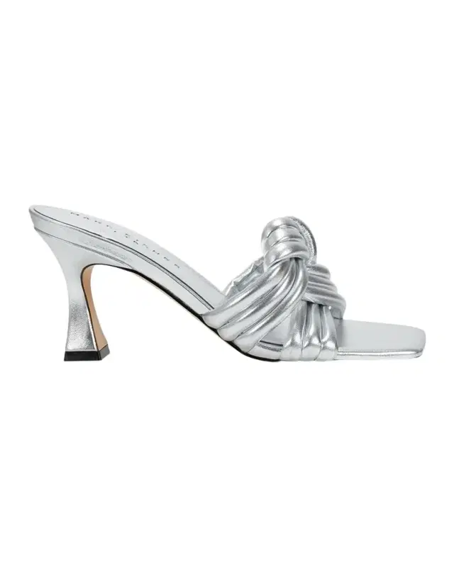 Marc Fisher LTD Dru Leather Knot Slide Sandals