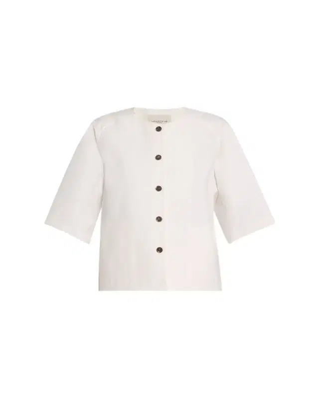 Elbow-Sleeve Stretch Twill Shirt Jacket