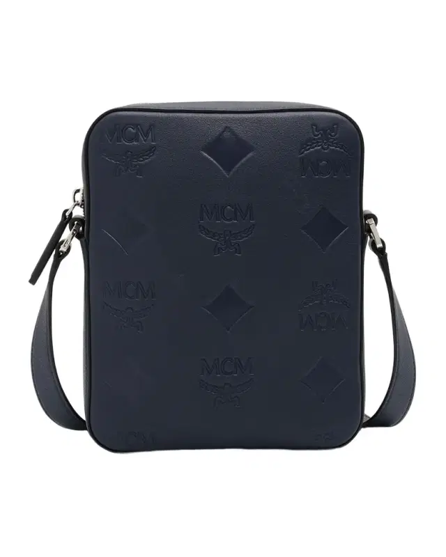 Men 's Klassik Monogram Embossed Leather Crossbody Bag