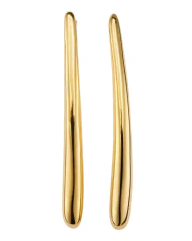 Lisa Nik Golden Dreams 18K Yellow Gold Linear Bar Earrings | Thumbnail 1