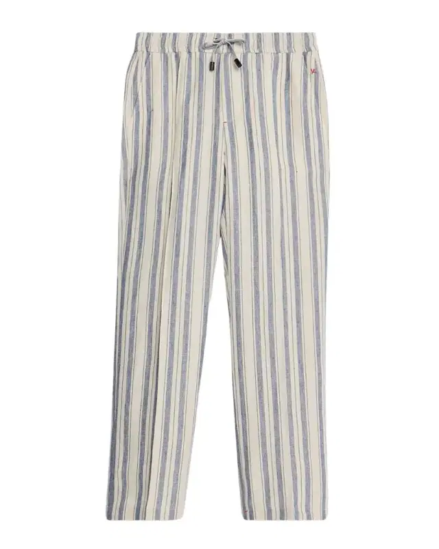 Men 's Linen Multi-Stripe Pull-On Pants