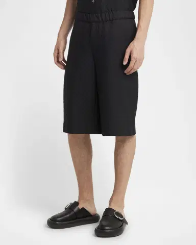 Alexander McQueen Men's Skull Jacquard Pajama Shorts | Thumbnail 4