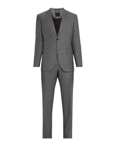 Zegna Men's Windowpane Couture Suit | Thumbnail 1