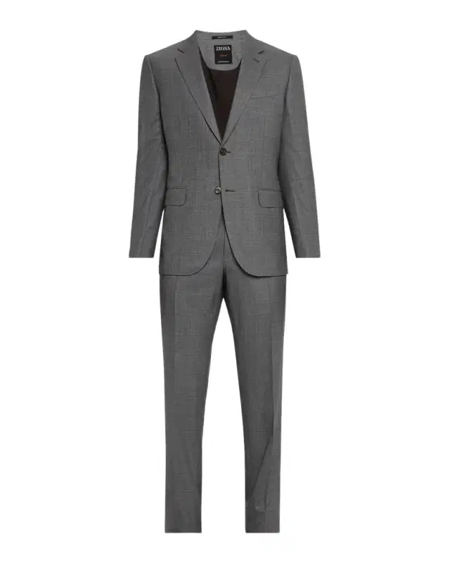 Men 's Windowpane Couture Suit
