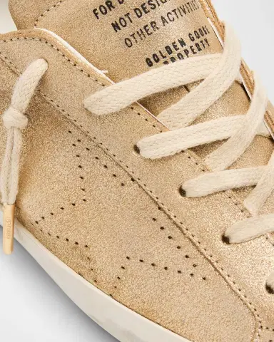 Golden Goose Super-Star Glitter Suede Low-Top Sneakers | Thumbnail 6 Golden Goose Super-Star Glitter Suede Low-Top Sneakers | Thumbnail 6