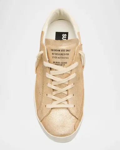Golden Goose Super-Star Glitter Suede Low-Top Sneakers | Thumbnail 7 Golden Goose Super-Star Glitter Suede Low-Top Sneakers | Thumbnail 7