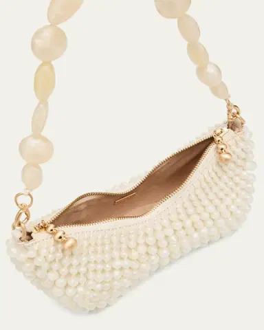 Cult Gaia Mercier Beaded Zip Shoulder Bag | Thumbnail 4