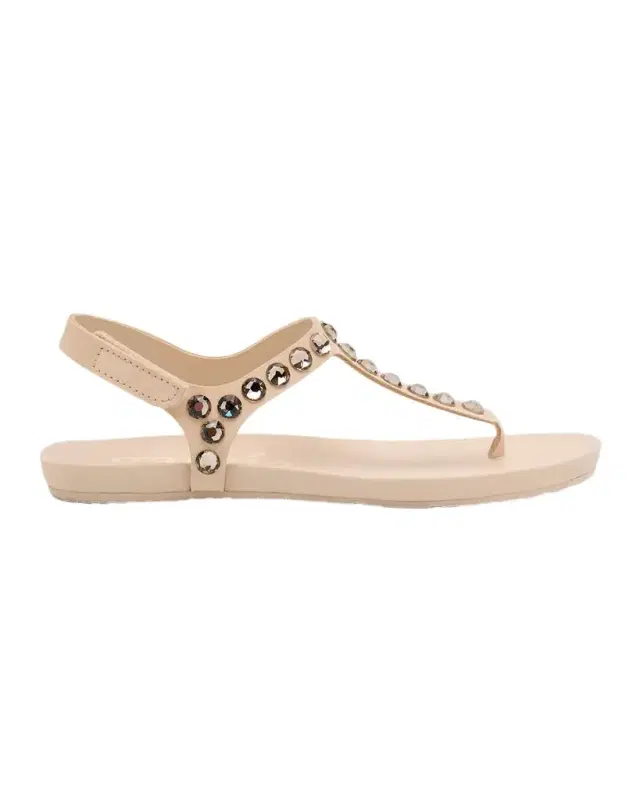 PEDRO GARCIA Crystal Embellished T-Strap Thong Sandals