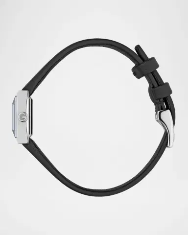 Gucci 14x18mm G-Frame Small Square Watch with Leather Strap | Thumbnail 4 Gucci 14x18mm G-Frame Small Square Watch with Leather Strap | Thumbnail 4
