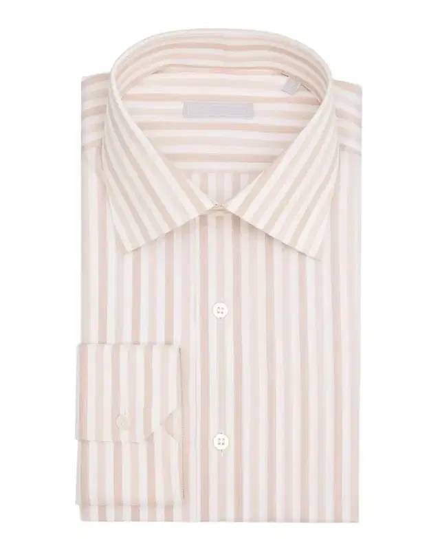 Men 's Cotton Stripe Dress Shirt