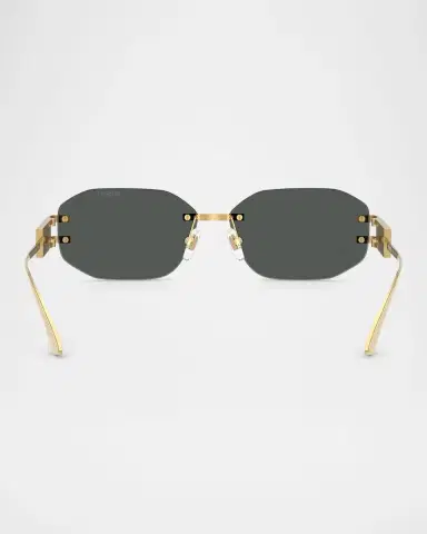 Versace VE2274 Oval Metal Sunglasses | Thumbnail 4