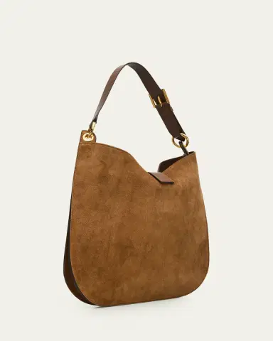 Tom Ford Tara Large Crossbody Bag in Suede and Leather | Thumbnail 3 Tom Ford Tara Large Crossbody Bag in Suede and Leather | Thumbnail 3