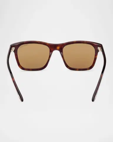 Tom Ford Men's Barron Acetate Square Sunglasses | Thumbnail 5