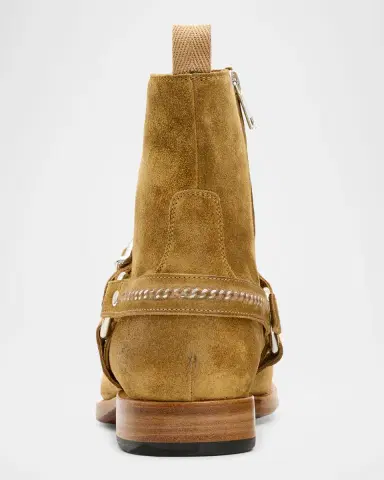 JOHN VARVATOS Men's Regent Harness Suede Ankle Boots | Thumbnail 3
