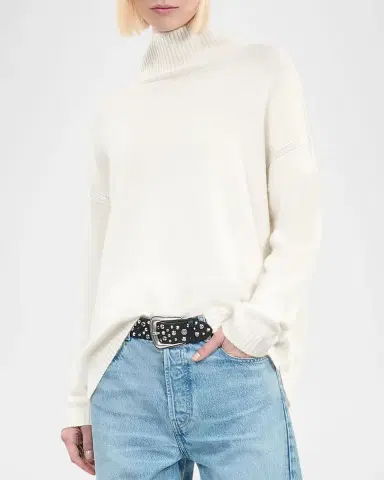 The Kooples Mock-Neck Cashmere-Blend Sweater | Thumbnail 4