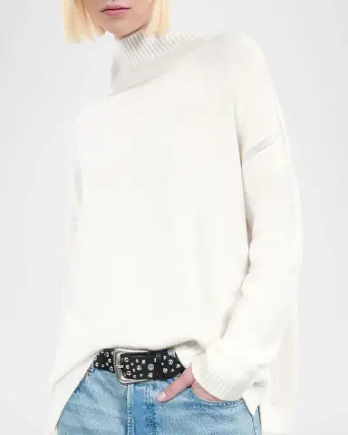The Kooples Mock-Neck Cashmere-Blend Sweater | Thumbnail 5
