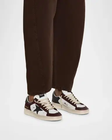 Golden Goose Men's Stardan Leather Low-Top Sneakers | Thumbnail 2 Golden Goose Men's Stardan Leather Low-Top Sneakers | Thumbnail 2