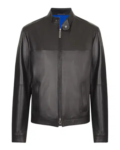 Stefano Ricci Men's Leather Moto Jacket | Thumbnail 1