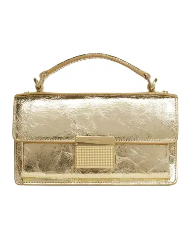 Golden Goose Venezia Small Shiny Wavy Leather Crossbody Bag | Thumbnail 1 Golden Goose Venezia Small Shiny Wavy Leather Crossbody Bag | Thumbnail 1
