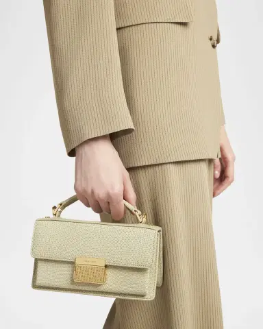 Golden Goose Venezia Small Lizard-Embossed Leather Crossbody Bag | Thumbnail 2