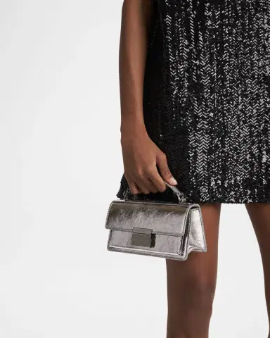Golden Goose Venezia Small Metallic Leather Crossbody Bag | Thumbnail 2