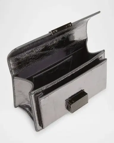 Golden Goose Venezia Small Metallic Leather Crossbody Bag | Thumbnail 4