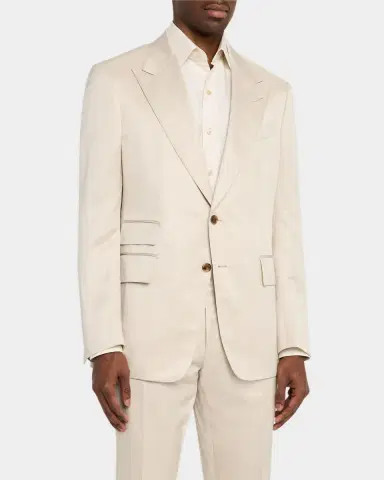 TOM FORD Men 's Shelton Silk Twill Suit | Thumbnail 3