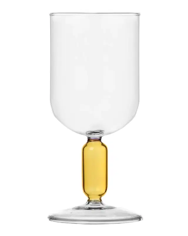 Bloom Stemmed Amber Glass, 12 oz.