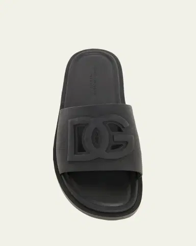 Dolce & Gabbana Men's Rubber Beachwear Pool Slides | Thumbnail 8 Dolce & Gabbana Men's Rubber Beachwear Pool Slides | Thumbnail 8