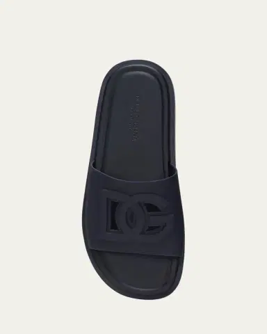 Dolce & Gabbana Men's Rubber Beachwear Pool Slides | Thumbnail 10 Dolce & Gabbana Men's Rubber Beachwear Pool Slides | Thumbnail 10