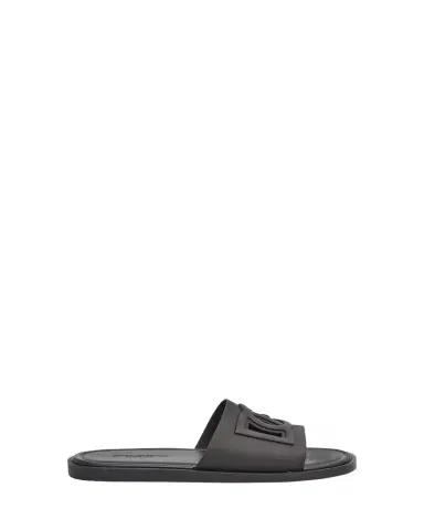 Dolce & Gabbana Men's Rubber Beachwear Pool Slides | Thumbnail 1 Dolce & Gabbana Men's Rubber Beachwear Pool Slides | Thumbnail 1
