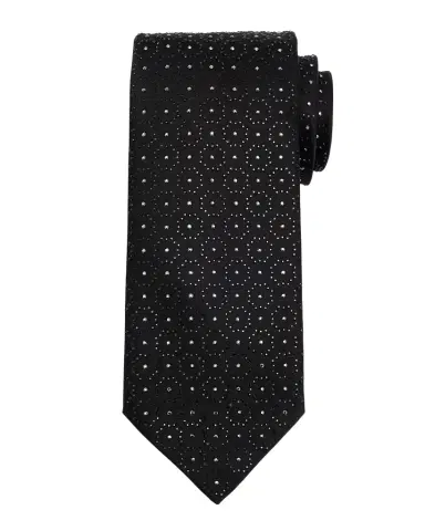 Stefano Ricci Men's Crystal-Embellished Geometric Silk Tie | Thumbnail 1